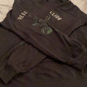 Black and Rose Hoodie